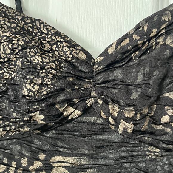 Forever 21 Ruched Animal Print Bodycon Dress - Size XS - Picture 2 of 9